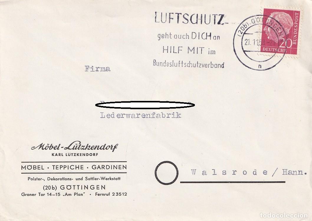 Stamps: Alemania 1958 - La defensa civil tambi&eacute;n te concierne a ti Ayuda Asociaci&oacute;n Federal Protecci&oacute;n A&eacute;rea
