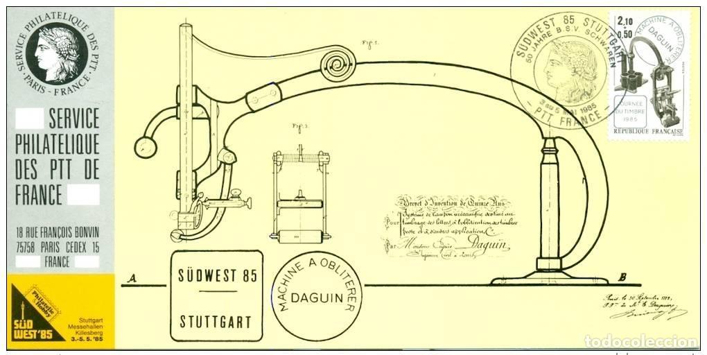 Sellos: 011 Exposici&oacute;n oficial de cartas Sindelfingen 1985 Francia Stamp Machine Daguin