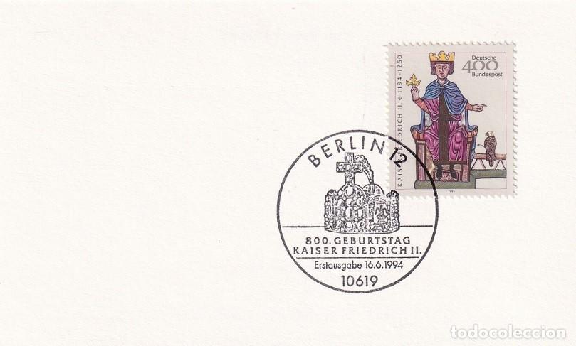Francobolli: Marcofilia / FDC Berl&iacute;n 1994 - 800 Aniversario del nacimiento del Emperador Federico II - 800 Gebu..