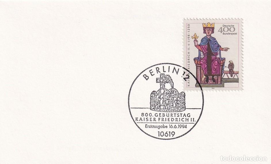 Francobolli: Marcofilia / FDC Berl&iacute;n 1994 - 800 Aniversario del nacimiento del Emperador Federico II - 800 Gebu..