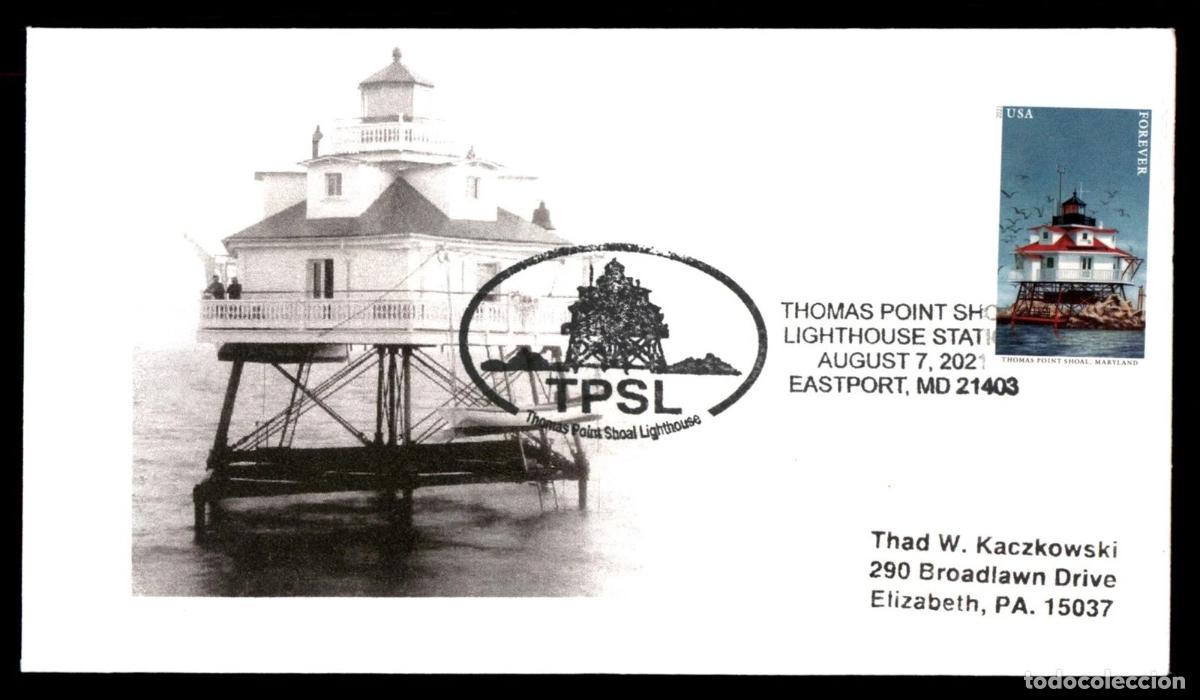 Sellos: ESTADOS UNIDOS USA 2021 THOMAS POINT SHOAL LIGHTHOUSE FARO