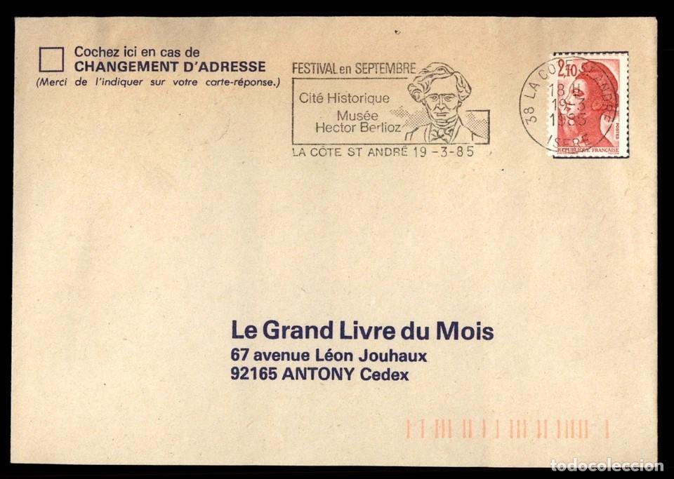 Sellos: FRANCIAN LA COTE DE ST ANDRE 1985 MUSEE HECTOR BERLIOZ MUSICA