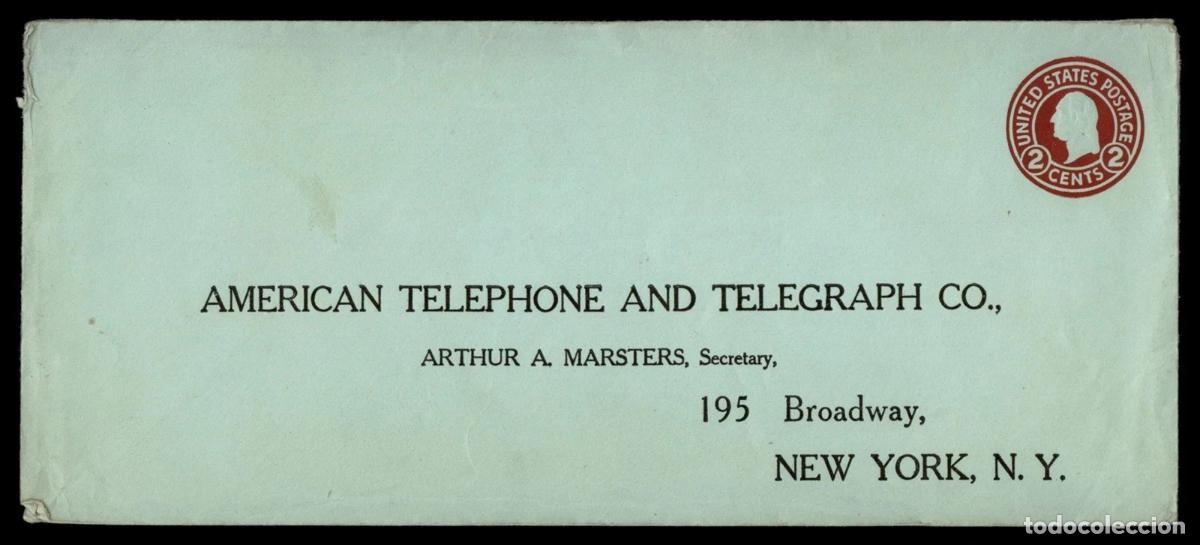 Sellos: ESTADOS UNIDOS USA ENTERO POSTAL TELECOM AMERICAN TELEPHONE AND TELEGRAPHIC CO TELEGRAFO TELEFONO