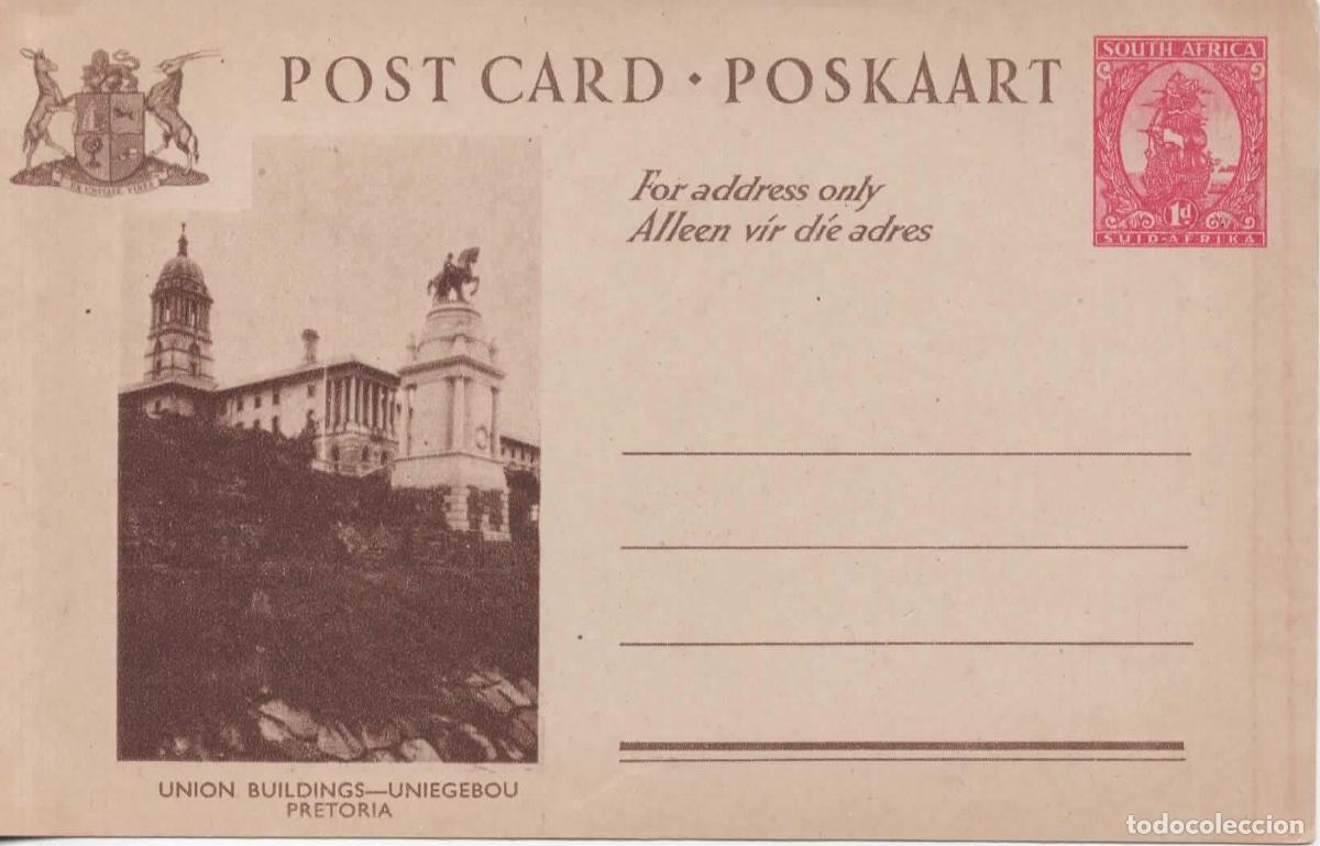 Sellos: SUDAFRICA SOUTH AFRICA ENTERO POSTAL UNION BUILDINGS PRETORIA
