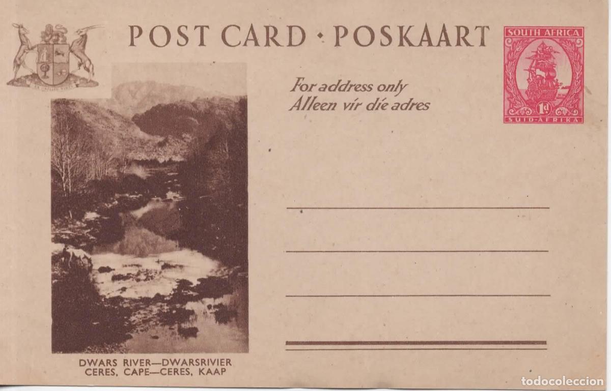 Sellos: SUDAFRICA SOUTH AFRICA ENTERO POSTAL DWARS RIVER CERES CAPE