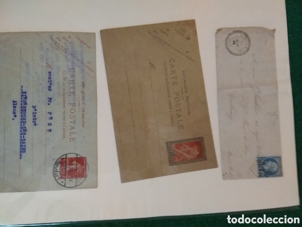 Sellos: SEIS CARTAS POSTALES FRANCIA MUY ANTIGUAS MEJOR VER FOTOS