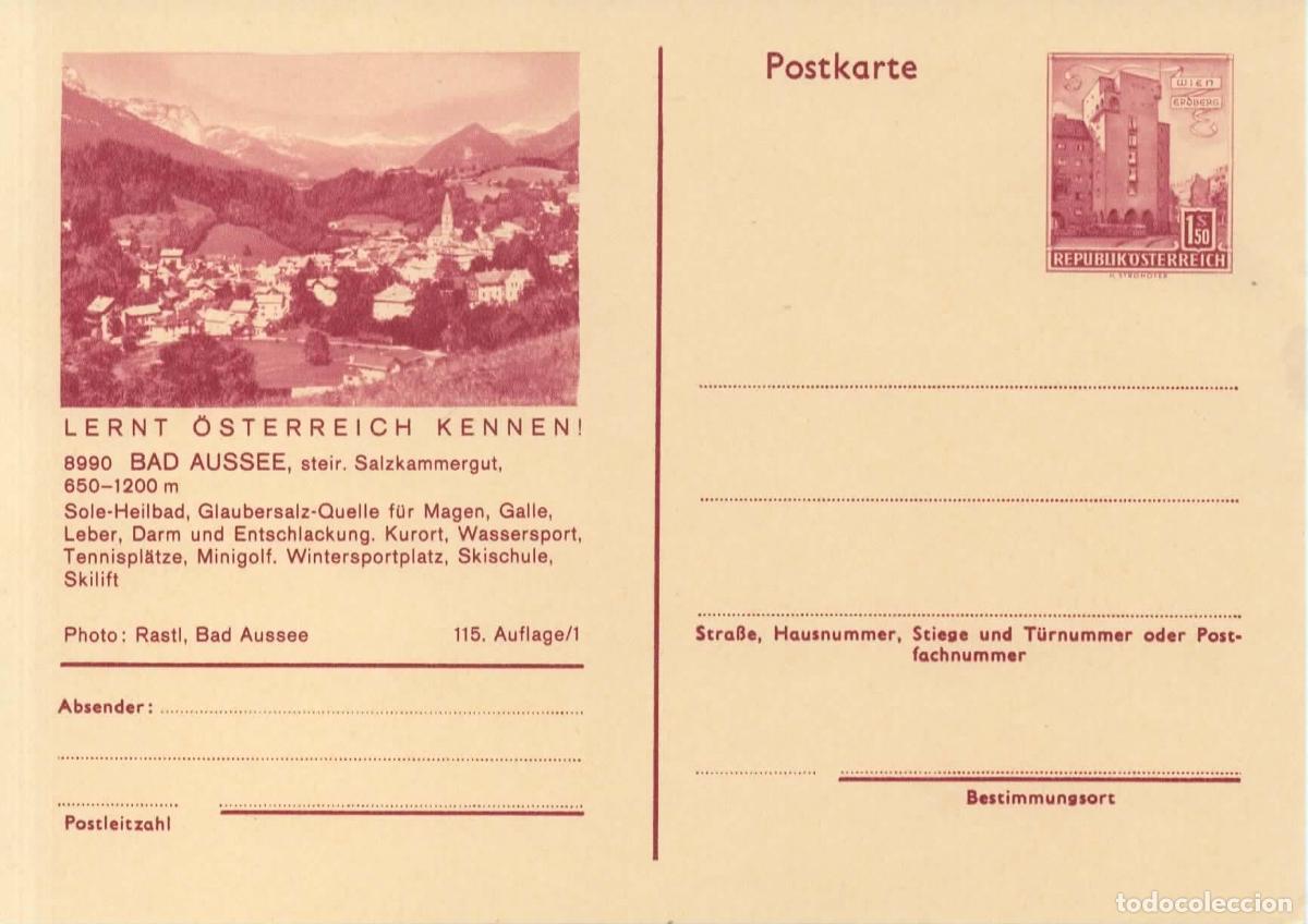 Sellos: AUSTRIA ENTERO POSTAL BAD AUSSE TENNIS GOLF
