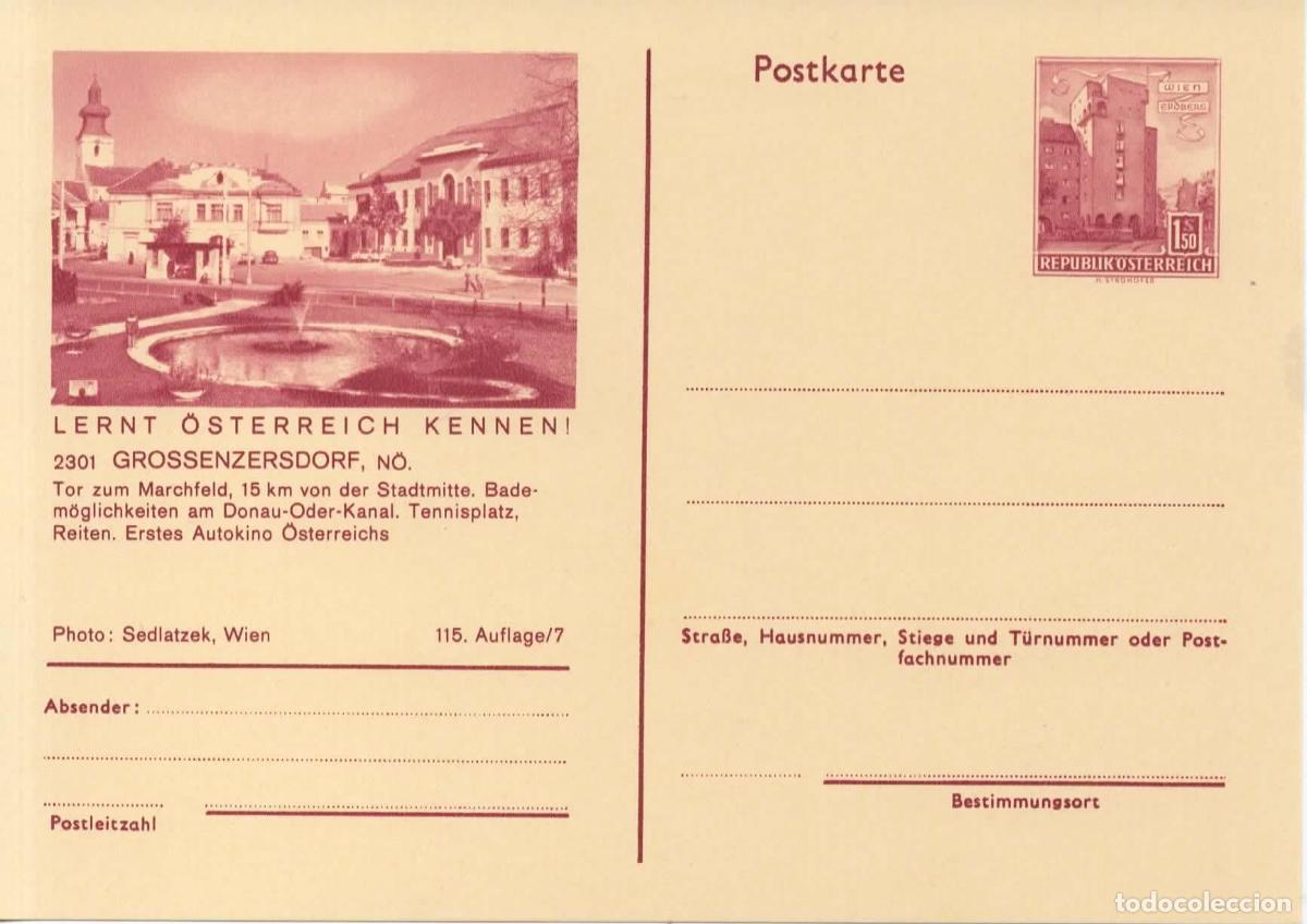 Sellos: AUSTRIA ENTERO POSTAL GROSSENZERSDORF TENNIS HIPICA