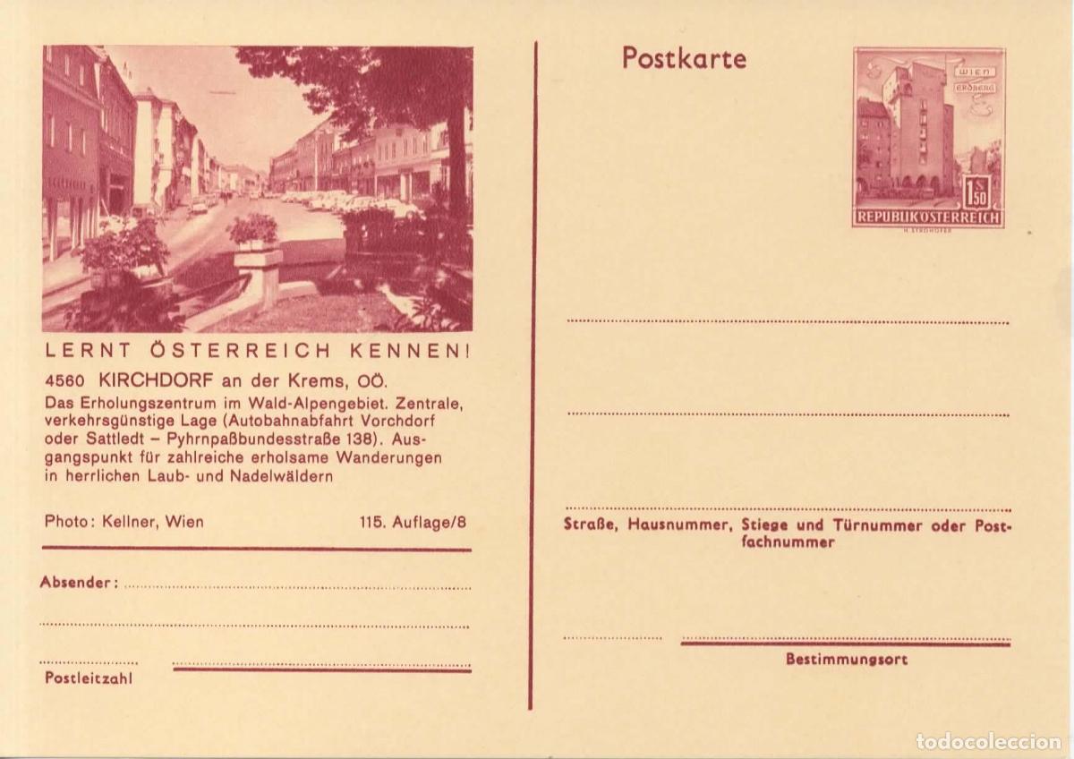 Sellos: AUSTRIA ENTERO POSTAL KIRCHDORF AN DER KREME