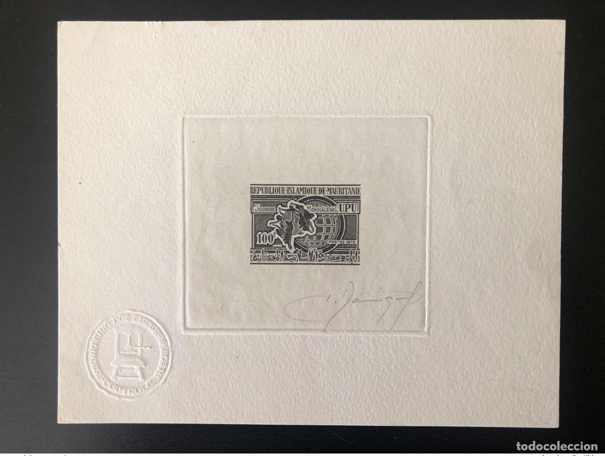 Sellos: Mauritania 1968 Mi.343 prueba de artista D&iacute;a Mundial la Uni&oacute;n Postal UPU