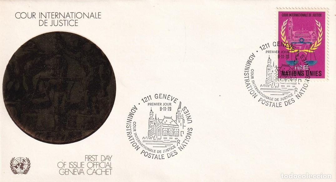Sellos: FDC Naciones Unidas Nueva York 1979 Corte Internacional de Justicia / Cour Internationale de Justice