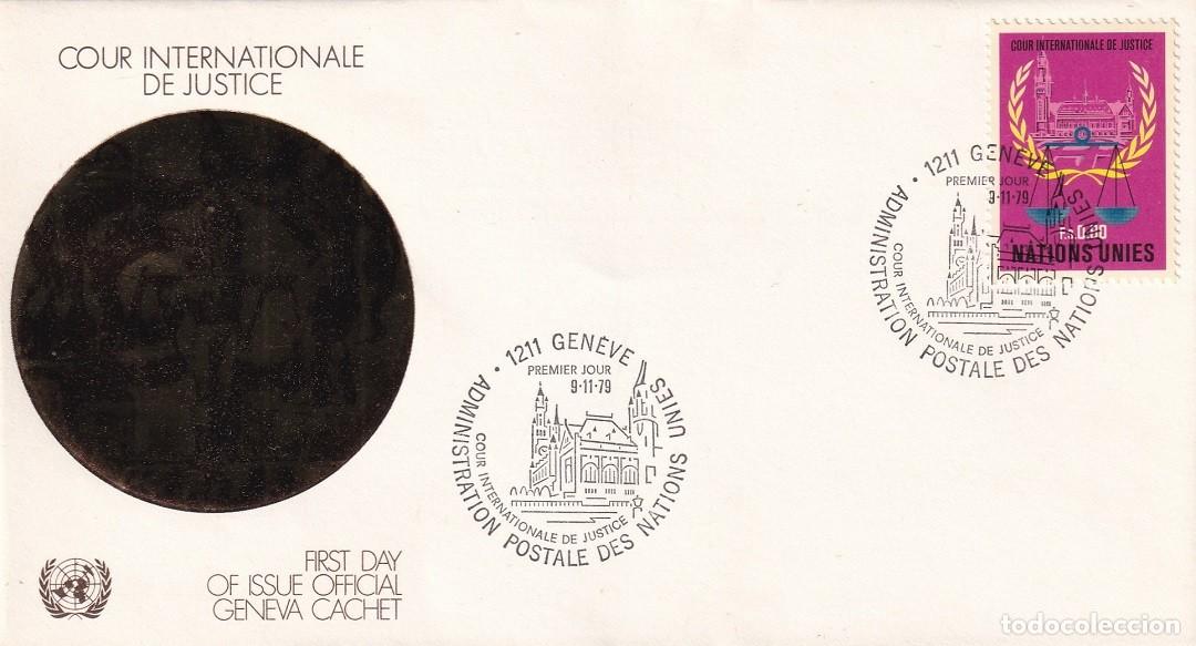 Sellos: FDC Naciones Unidas Nueva York 1979 Corte Internacional de Justicia / Cour Internationale de Justice