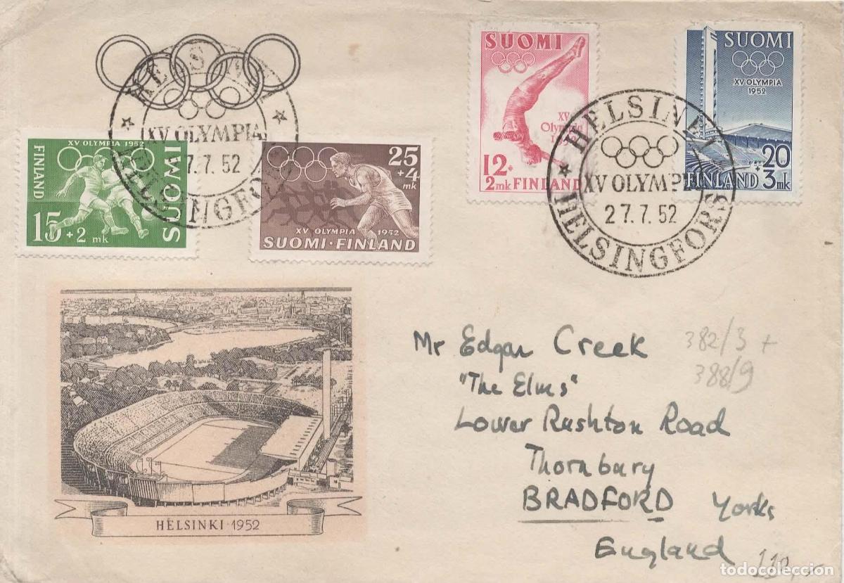 Sellos: FINLANDIA HELSINKI 1952 JUEGOS OLIMPICOS OLYMPIC GAMES