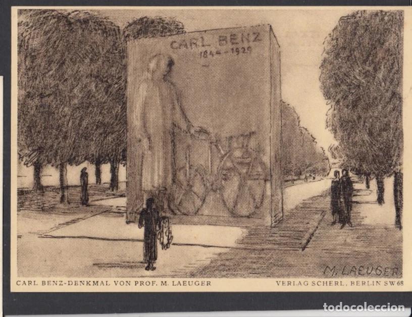 Sellos: ALEMANIA 3 REICH 1933 ENTERO POSTALMANNHEIM CARL BENZ AUTPMPVIL CAR COCHE MERCEDES DIESEL
