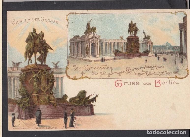 Sellos: ALEMANIA ENTERO POSTAL 1897 KAISER GUILLERMO BERLIN