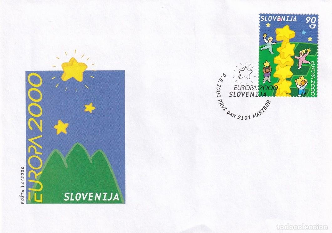 Sellos: Sobre Eslovenia 2000 - Emisi&oacute;n Europa - Nuevo Milenio - Europa 2000