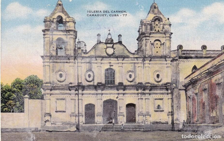Sellos: Iglesia del Carmen Camaguey Cuba - Reutilizada DDR - Sin dentar 15 Jahre DDR - Sorgi&auml;ltig stempeln