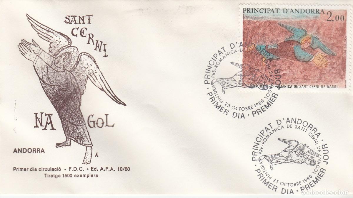 Sellos: ANDORRA FRANCESA - SPD PRIMER D&Iacute;A SANT CERNI DE NAGOL - 1980