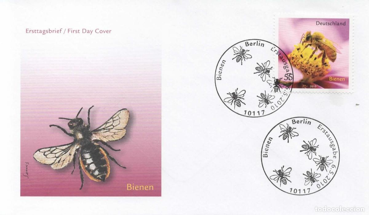 Sellos: ALEMANIA FDC ABEJA BEE BIENEN INSECTO MAT BERLIN