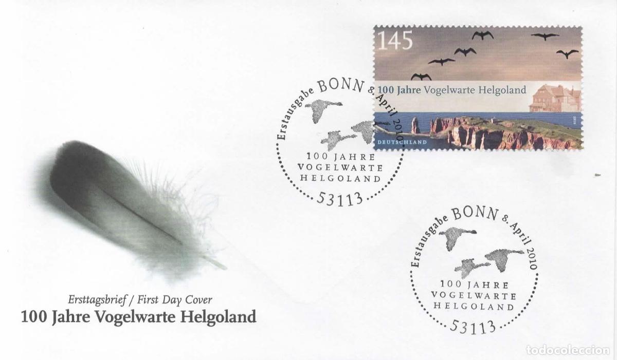 Sellos: ALEMANIA FDC HELGOLAND GEOLOGIA AVE BIRD MAT BONN