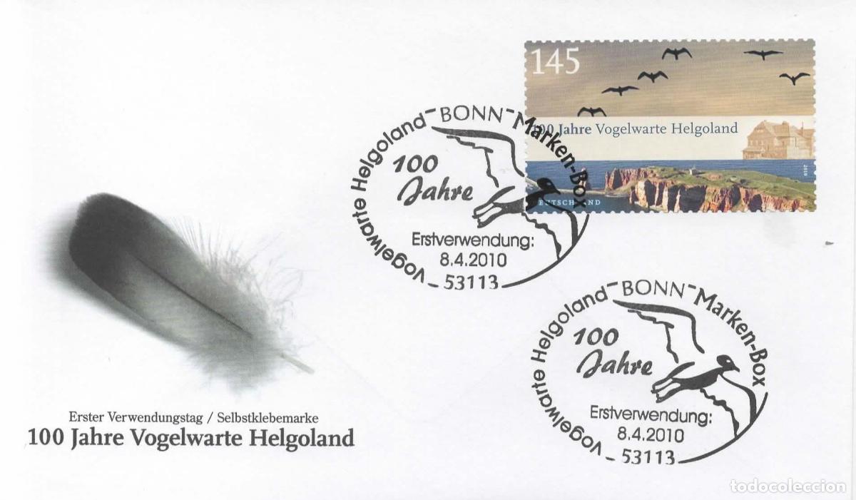 Sellos: ALEMANIA FDC HELGOLAND GEOLOGIA AVE BIRD MAT BONN