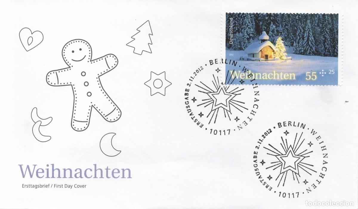 Sellos: ALEMANIA FDC NAVIDAD CHRISTMAS 2012 MAT BERLIN