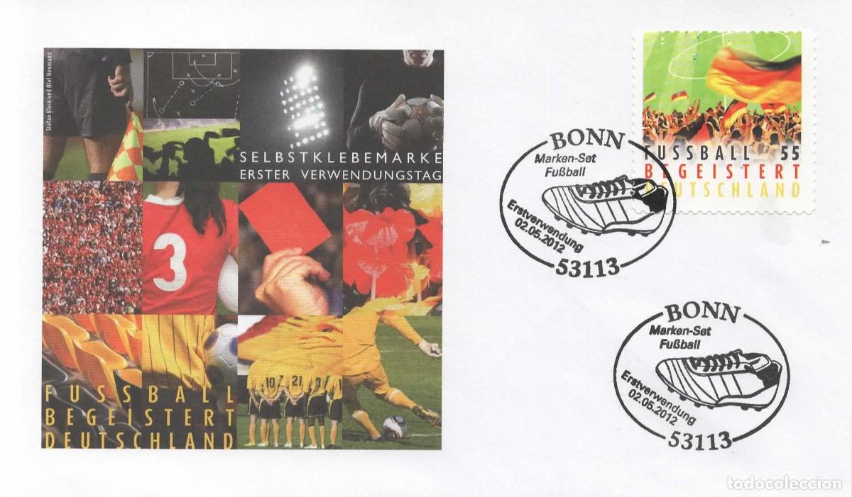 Sellos: ALEMANIA FDC DEPORTE FUTBOL FOOTBALL MAT BONN