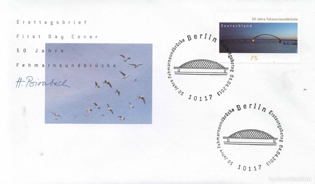 Sellos: ALEMANIA FDC BERLIN PUENTE BRIDGE ARQUITECTURA