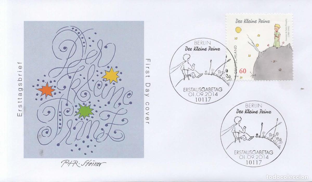 Sellos: ALEMANIA FDC BERLIN EL PRINCIPITO ANTOINE DE SAINT EXUPERY LITERATURA CUENTO
