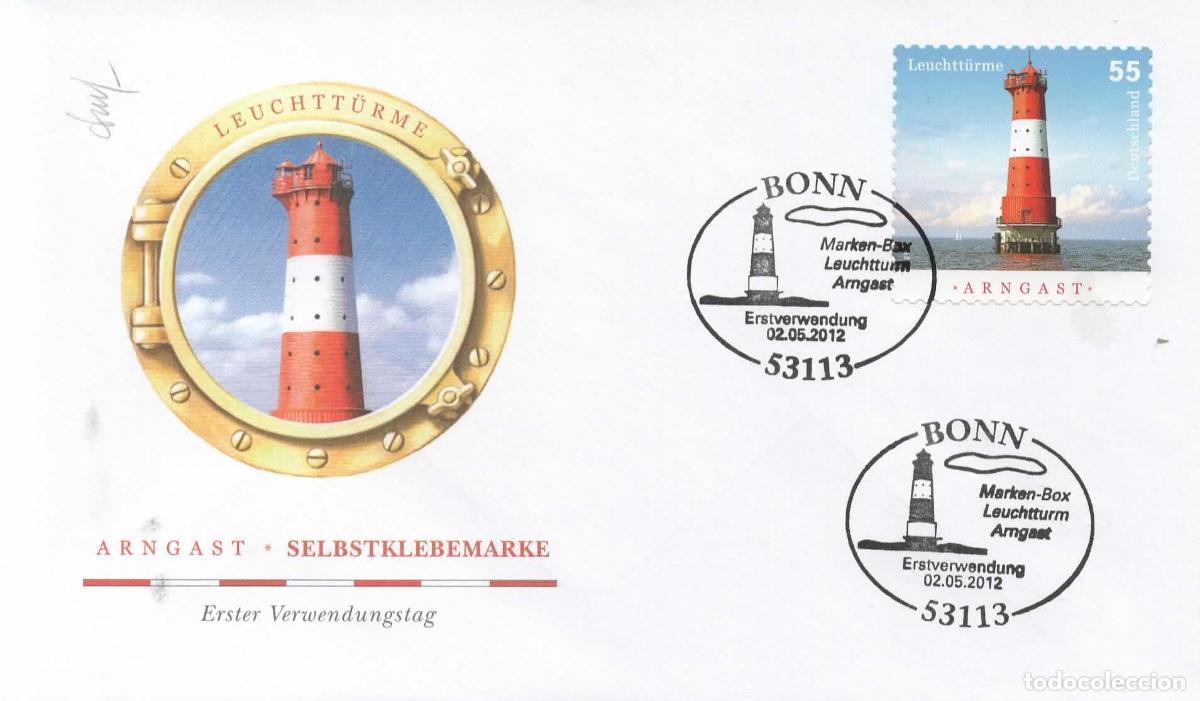 Sellos: ALEMANIA FDC BONN FARO LIGHTHOUSE LEUCHTTURME ARNGAST