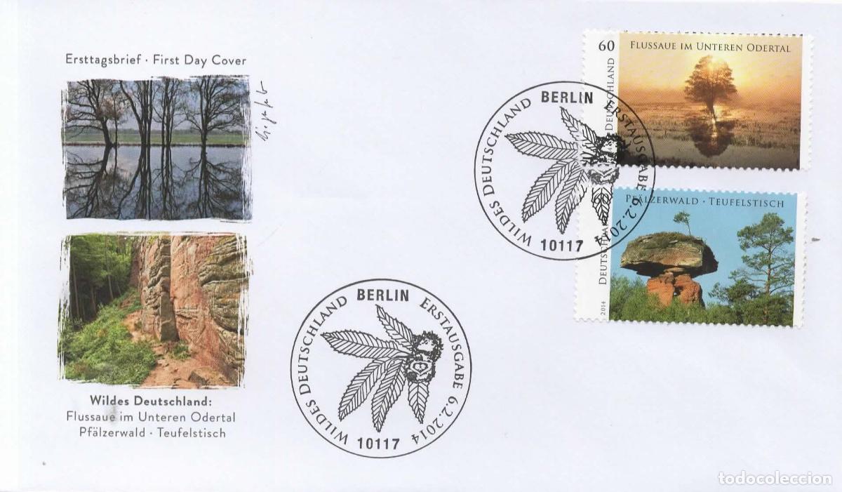 Selos: ALEMANIA FDC BERLIN WILDES DEUTSCHLAND AGUILA EAGLE GEOLOGIA ARBOL TREE