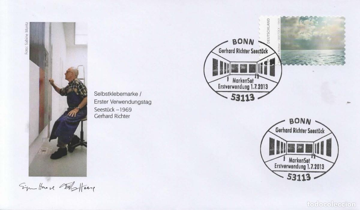 Sellos: ALEMANIA FDC BONN GERHARD RICHTER ARTE PINTURA