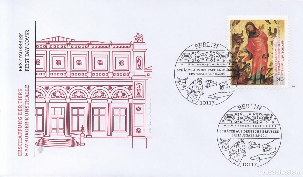 Sellos: ALEMANIA FDC BERLIN ARTE MUSEO MEISTER BERTRAM ARTE PINTURA