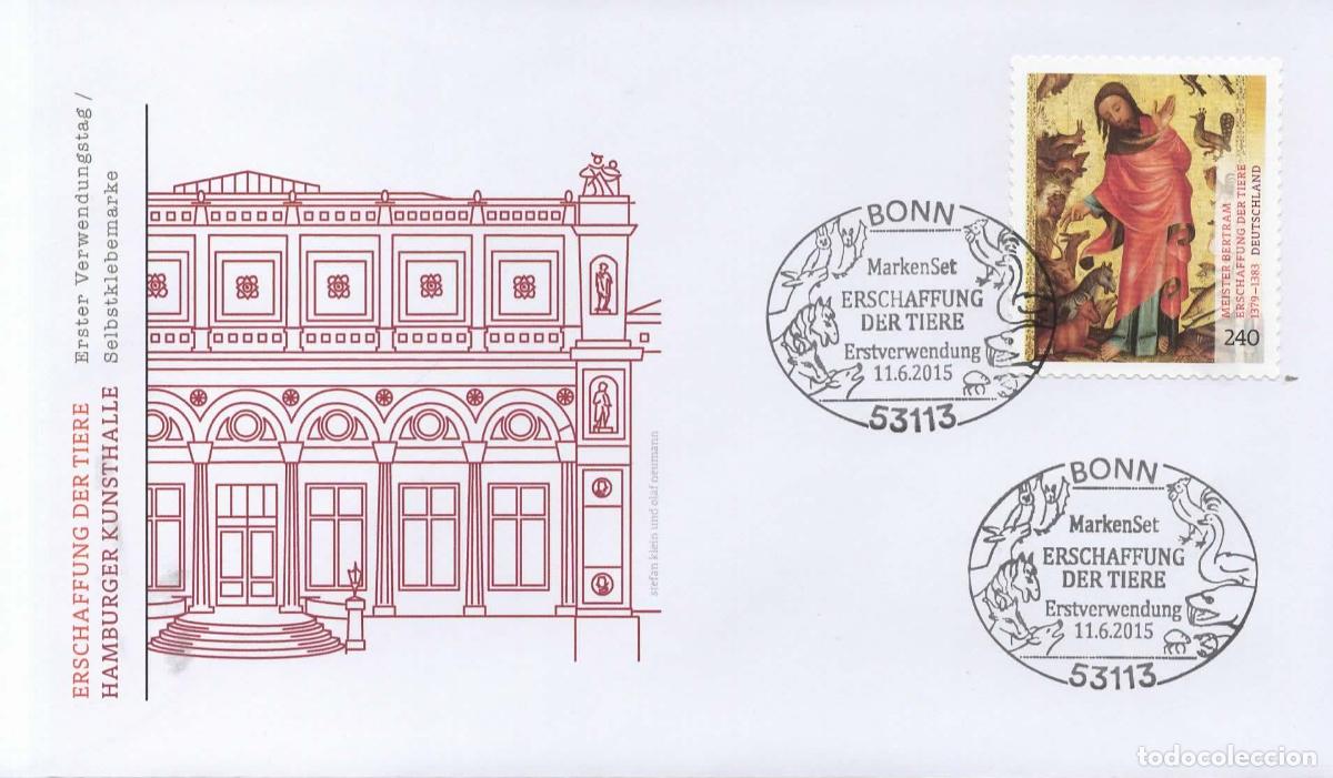 Sellos: ALEMANIA FDC B0NN ARTE MUSEO MEISTER BERTRAM ARTE PINTURA