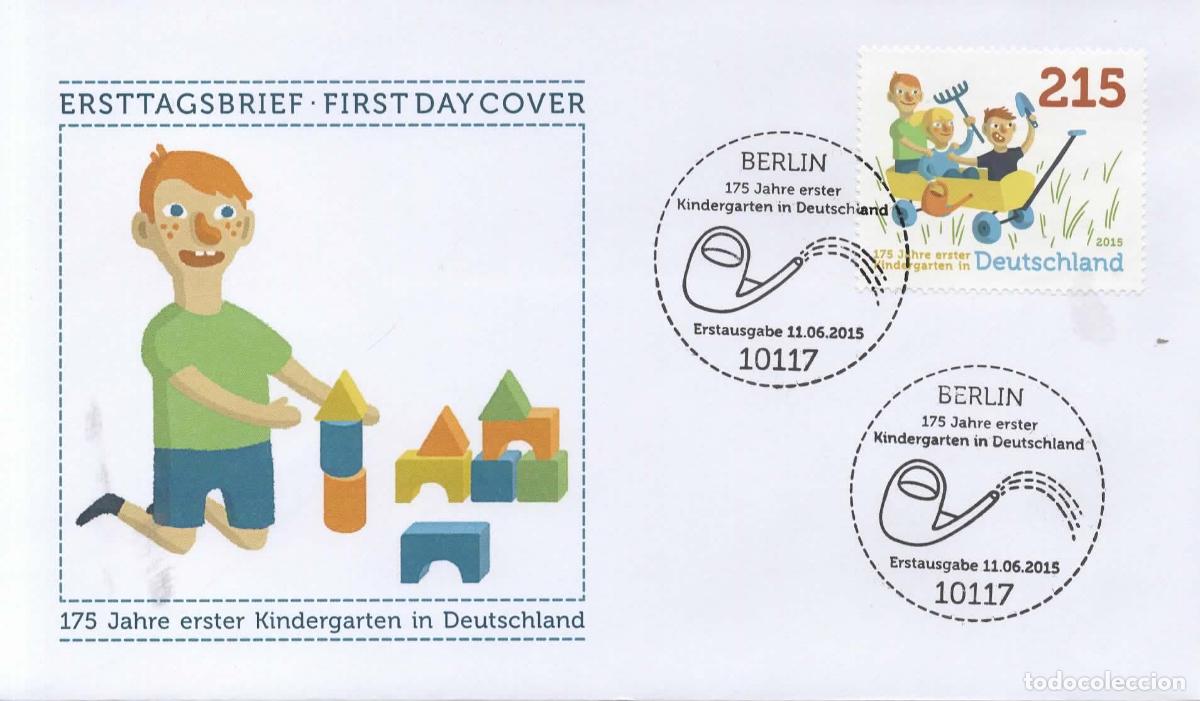 Sellos: ALEMANIA FDC BERLIN 175 A&Ntilde;OS KINDERGARTEN EDUCACION INFANCIA