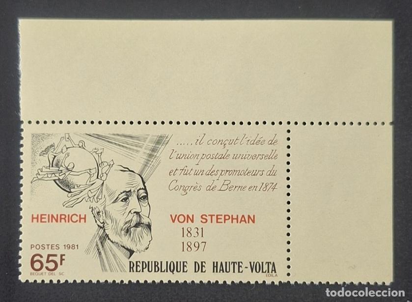 Sellos: Alto Volta 1981 Mi. 829 Heinrich von Stephan UPU Congreso Berna
