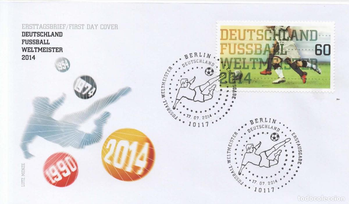 Sellos: ALEMANIA FDC CAMPEONATO DE FUTBOL FOOTBALL