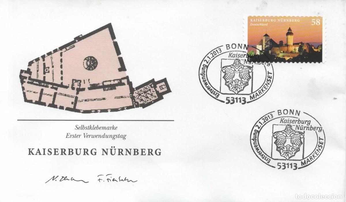 Sellos: ALEMANIA FDC CASTILLO CASTLE KAISERBURG