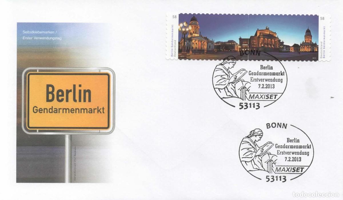 Sellos: ALEMANIA FDC BERLIN ARQUITECTURA MAT BONN