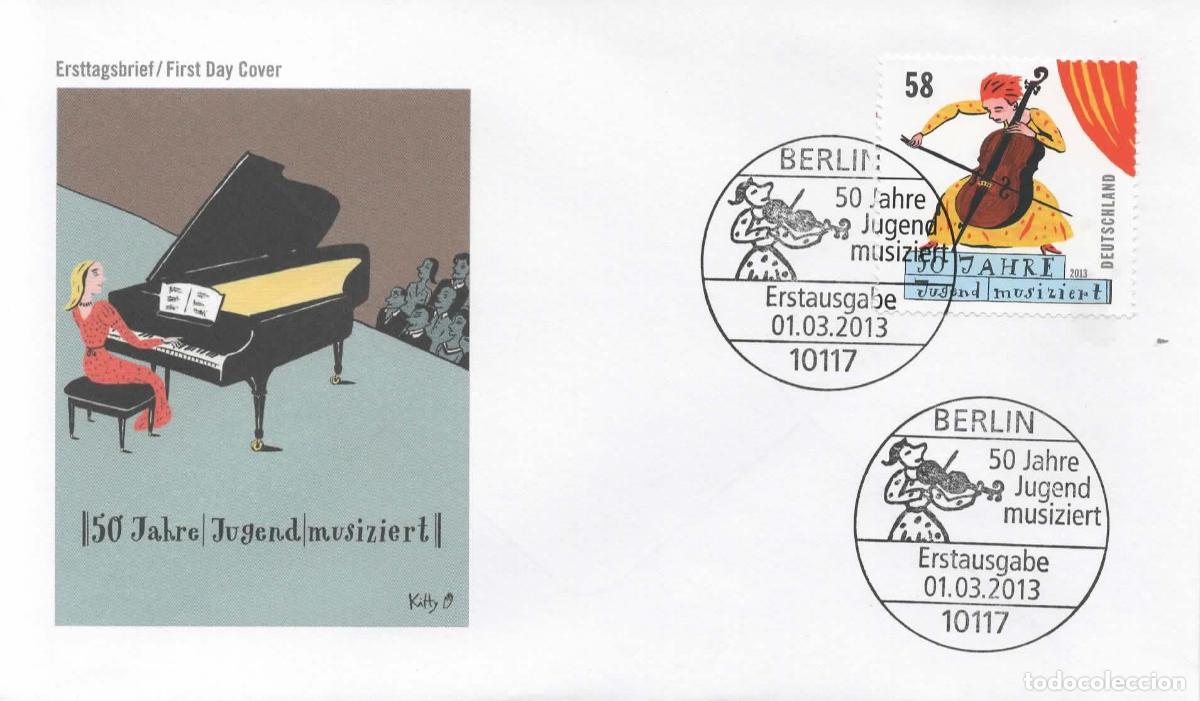 Sellos: ALEMANIA FDC MUSICA JUVENTUD MUSIC