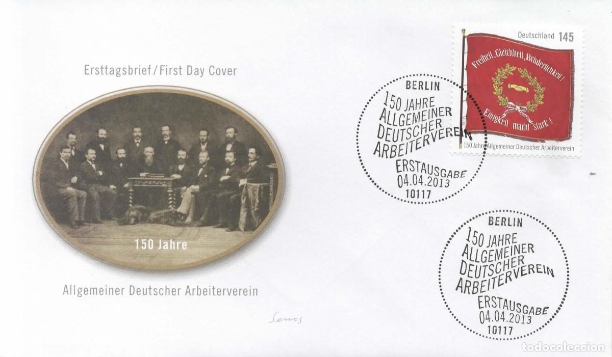 Sellos: ALEMANIA FDC UNION TRABAJADORES