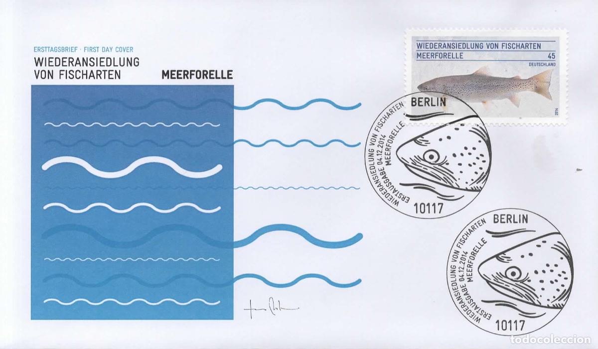 Sellos: ALEMANIA FDC PESCA FISHING PEZ FISH