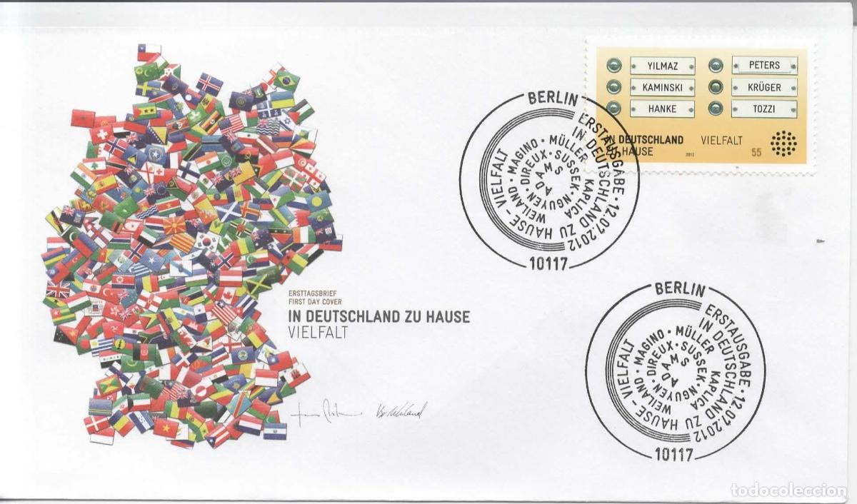 Sellos: ALEMANIA FDC BERLIN VIELFALT DIVERSIDAD CULTURAL