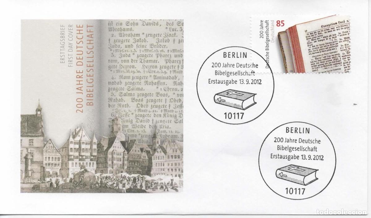 Sellos: ALEMANIA FDC BERLIN BIBLIA RELIGION REFORMA RELIGION