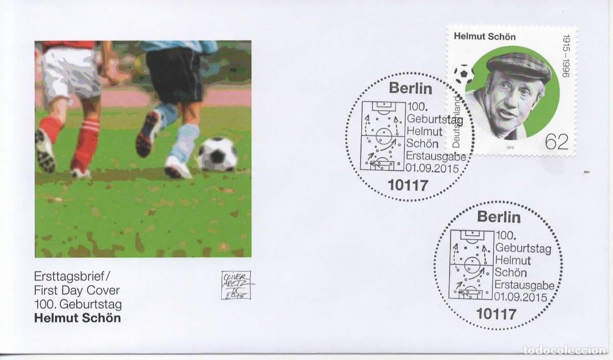 Sellos: ALEMANIA FDC BERLIN FUTBOL FOOTBALL HELMUT SCHON