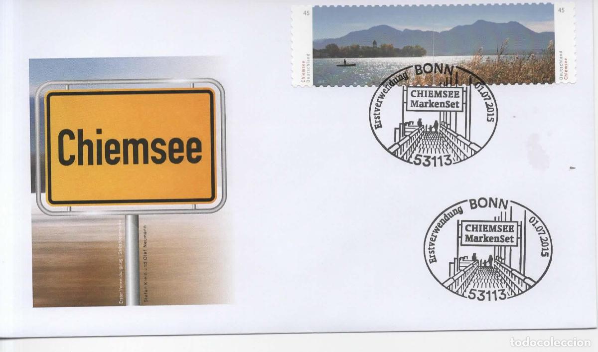 Sellos: ALEMANIA FDC BONN CHIEMSEE NATUARALEZA