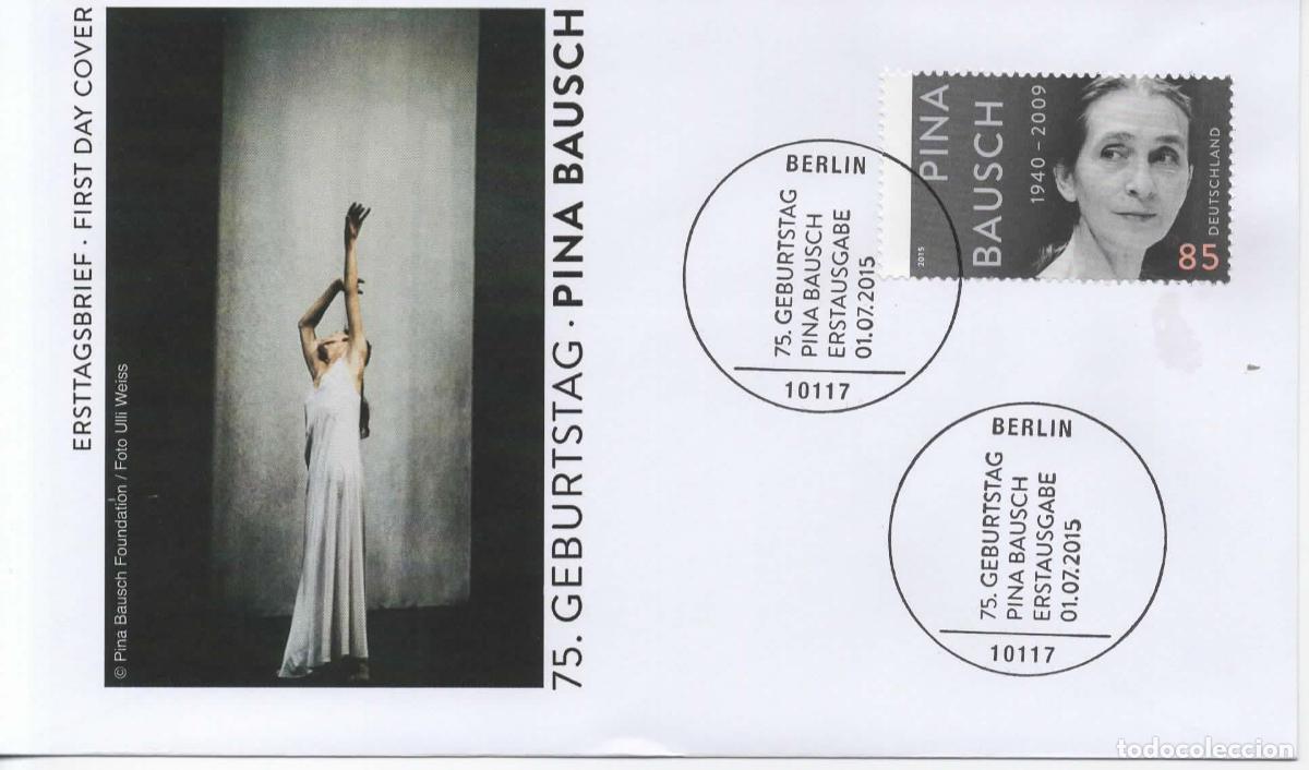 Sellos: ALEMANIA FDC BERLIN PINA BAUSCH BAILE DANCE