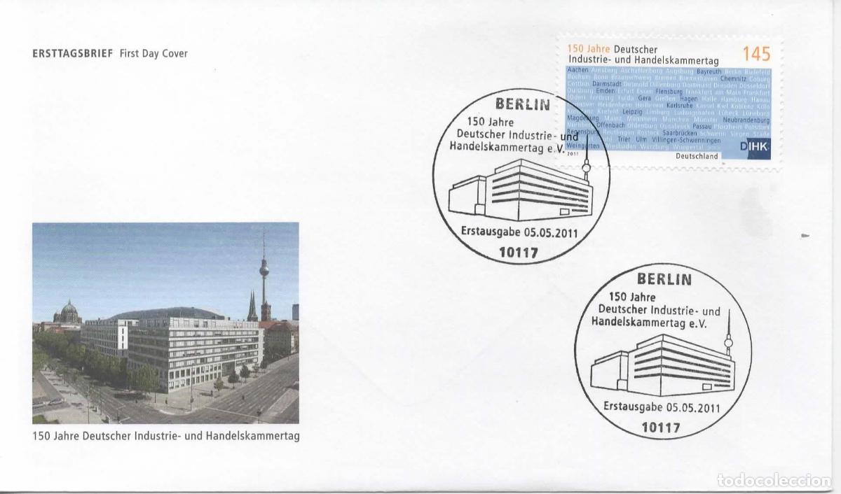 Sellos: ALEMANIA FDC BERLIN DIA DE LA INDUSTRIA