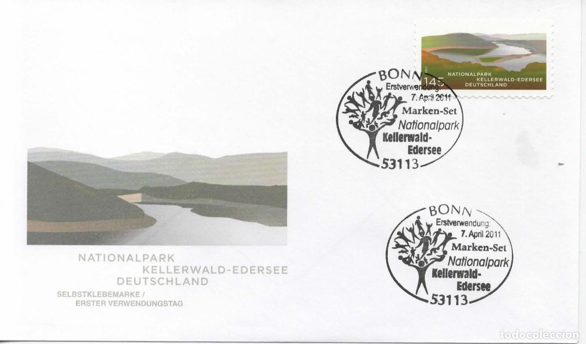 Sellos: ALEMANIA FDC BONN PARQUE NACIONAL KELLERWALD EDERSEE