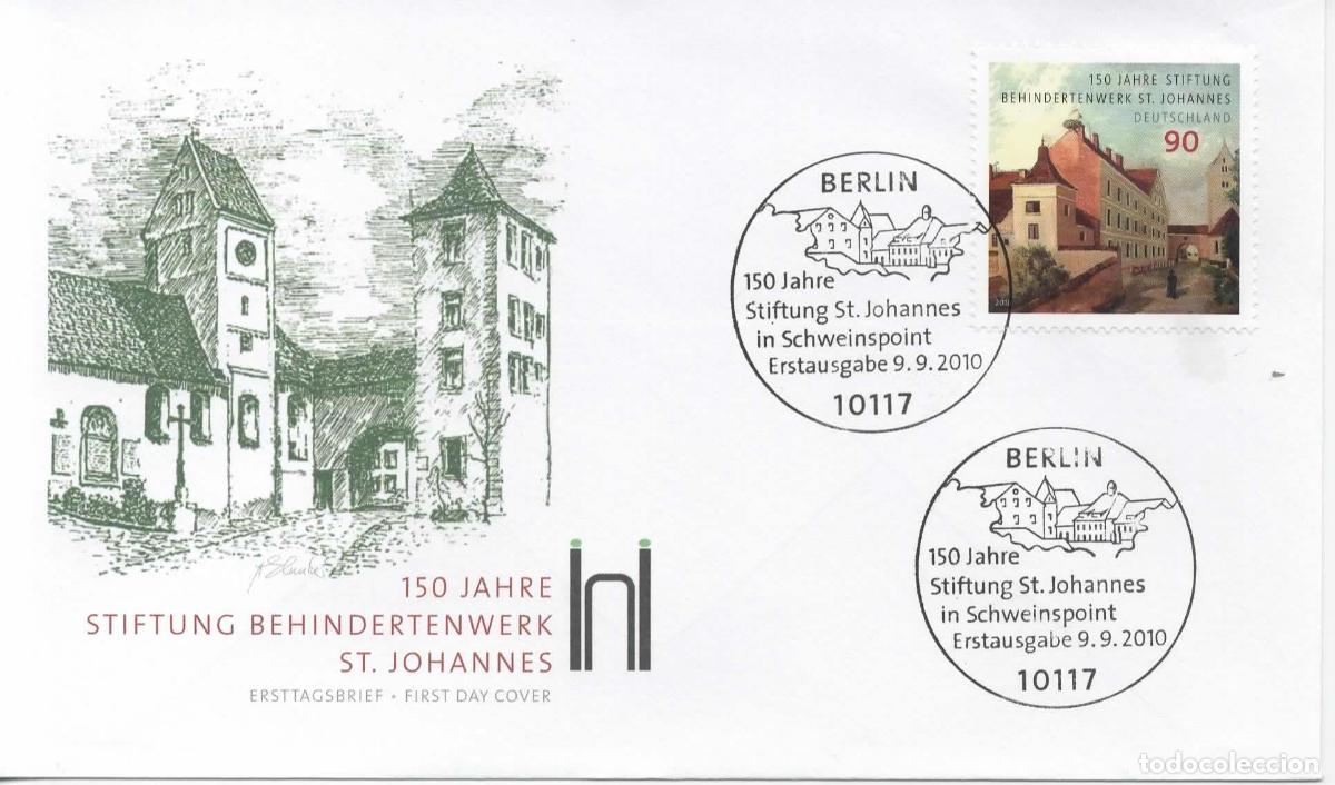 Sellos: ALEMANIA FDC BERLIN ST JOHANNES IN SCHWEINSPOINT